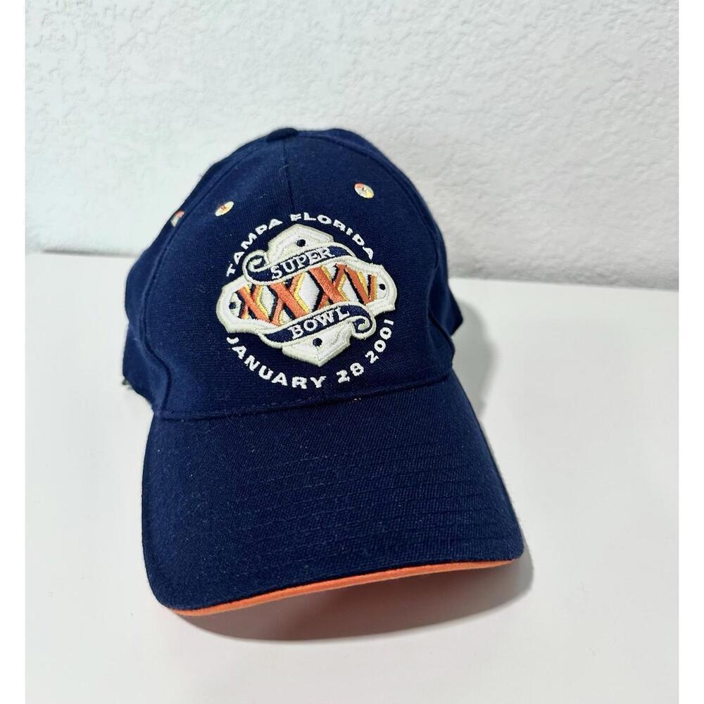 American Needle Navy Blue Vintage Superbowl Ballcap XXV Tampa Florida Size S/M